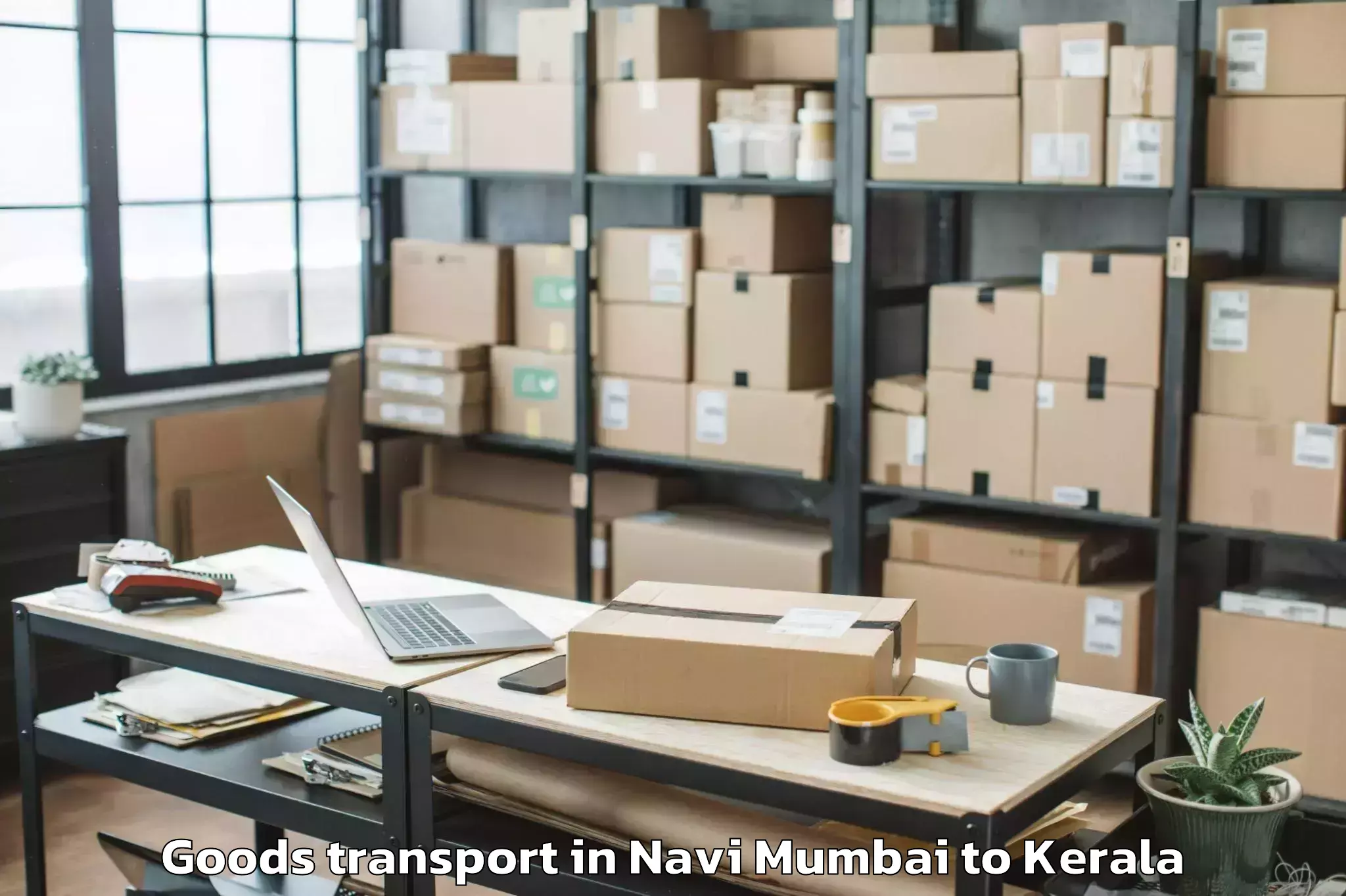 Leading Navi Mumbai to Poojapura Goods Transport Provider